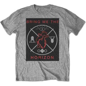 Bring Me The Horizon: Heart & Symbols - Grey T-Shirt