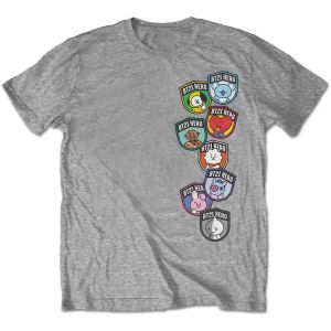 BT21: Badges - Grey T-Shirt