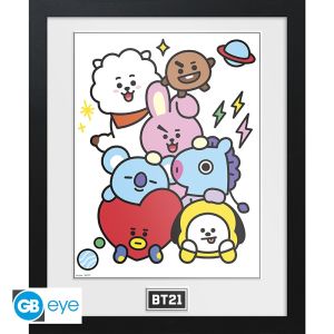 BT21: "Characters Stack" Framed Print (30x40cm)