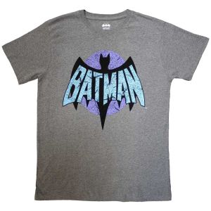 DC Comics: Batman Retro Logo - Grey T-Shirt