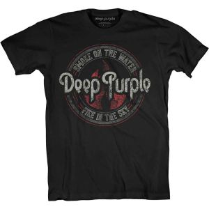 Deep Purple: Smoke Circle - Black T-Shirt