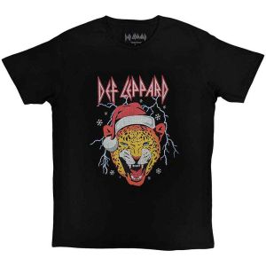 Def Leppard: Holiday Leppard - Black T-Shirt