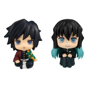 Demon Slayer: Kimetsu no Yaiba: Giyu Tomioka Look Up PVC Statue Stupefied face Ver. & Muichiro Tokito Look Up PVC Statue Smile face Ver. (11cm) (with gift)