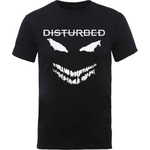 Disturbed: Scary Face Candle - Black T-Shirt