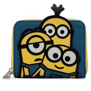 Loungefly Minions: Triple Minion Bello Zip Around Purse