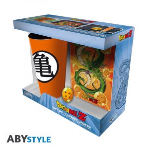 Dragon Ball: 400ml Glass & A6 Notebook & Metal Pin Badge Gift Set