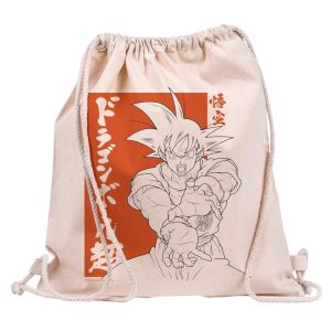 Dragon Ball: Goku Draw String Canvas Eco Bag