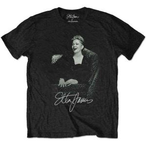 Etta James: Etta Seated - Black T-Shirt