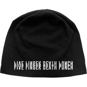 Five Finger Death Punch: And Justice for None Logo (Discharge Print) - Black Beanie Hat Preorder