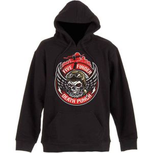 Five Finger Death Punch: Bomber Patch - Black Pullover Hoodie