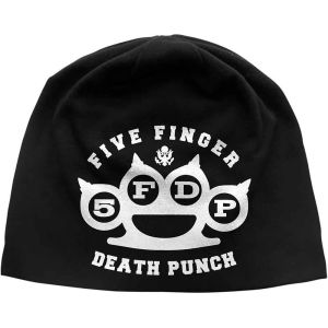 Five Finger Death Punch: Logo (Discharge Print) - Black Beanie Hat Preorder