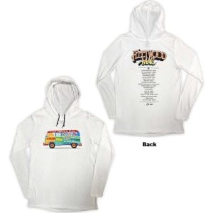 Fleetwood Mac: Albums Bus Lightweight (Back Print) - White Pullover Hoodie