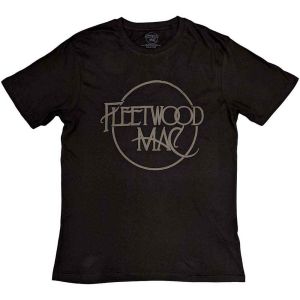 Fleetwood Mac: Classic Logo (Hi-Build) - Black T-Shirt