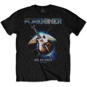 Foreigner: Juke Box Heroes - Black T-Shirt