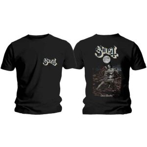 Ghost: Dance Macabre Cover & Logo (Back Print) - Black T-Shirt