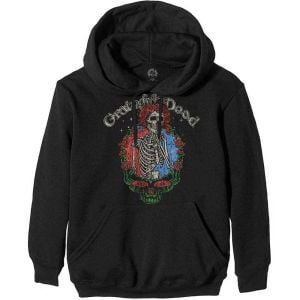 Grateful Dead: Floral Stealie - Black Pullover Hoodie