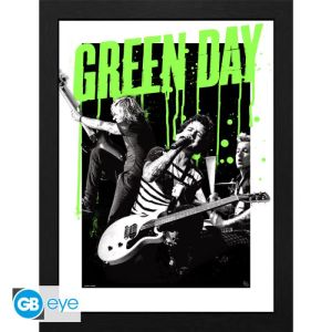 Green Day: "Live" Framed Print (30x40cm) (30x40cm)