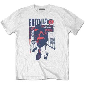 Green Day: Patriot Witness - White T-Shirt