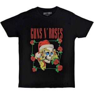 Guns N' Roses: Holiday Skull - Black T-Shirt