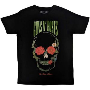 Guns N' Roses: Rose Skull - Black T-Shirt