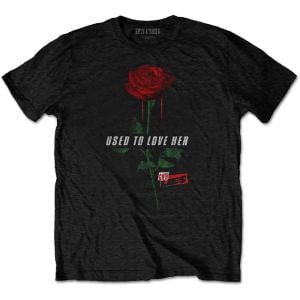 Guns N' Roses: Used to Love Her Rose - Black T-Shirt