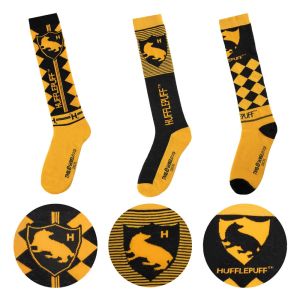 Harry Potter: Hufflepuff Knee-high Socks 3-Pack Preorder