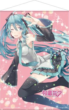 Hatsune Miku: Pink Glitter Miku Wallscroll (50x70cm) Preorder