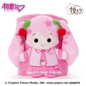 Hatsune Miku: Sakura Miku Roll-Up Plush Figure (20cm x 15cm)