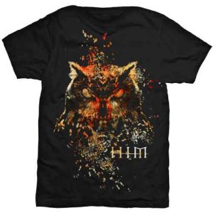 HIM: Owl Colour - Black T-Shirt