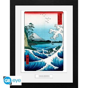 Hiroshige: "The Sea At Satta" Framed Print (30x40cm)