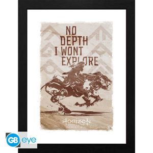 Horizon Raw Materials: "No Deptht" Framed Print (30x40cm)