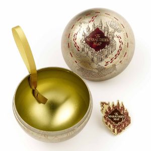 Harry Potter: Marauders Map Christmas Gift Bauble with Pin Badge