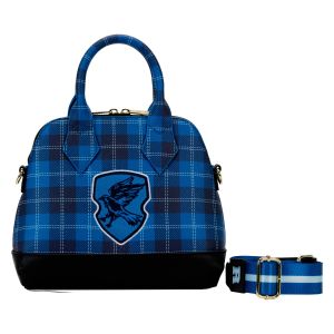 Loungefly Harry Potter: Varsity Ravenclaw Plaid Crossbody Bag