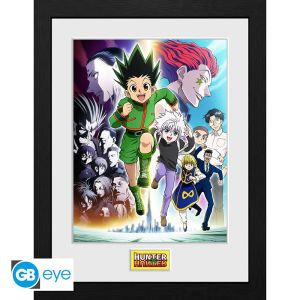 Hunter x Hunter: "Key Art Running" Framed Print (30x40cm)