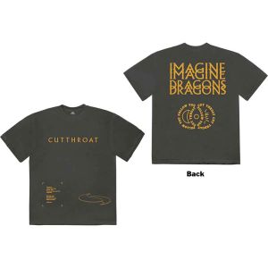 Imagine Dragons: Cutthroat Symbols (Back Print) - Charcoal Grey T-Shirt