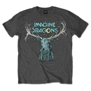 Imagine Dragons: Elk in Stars - Charcoal Grey T-Shirt