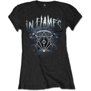 In Flames: Battles Crest - Ladies Black T-Shirt