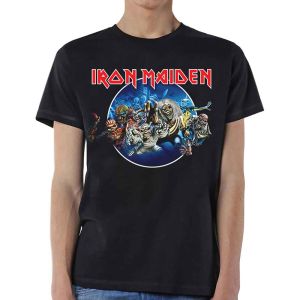 Iron Maiden: Wasted Years Circle - Black T-Shirt