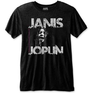 Janis Joplin: Shea '70 (Eco Friendly) - Black T-Shirt