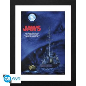 Jaws: "Illusion" Framed Print (30x40cm)