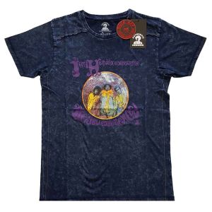 Jimi Hendrix: Experienced (Snow Wash, Dye Wash) - Navy Blue T-Shirt