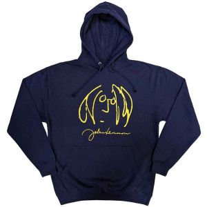 John Lennon: Self Portrait - Navy Blue Pullover Hoodie