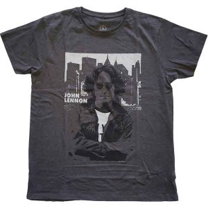 John Lennon: Skyline - Charcoal Grey T-Shirt