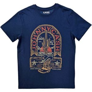 Johnny Cash: Sunday Morning - Denim Blue T-Shirt