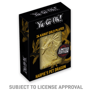 Yu-Gi-Oh!: Harpie's Pet Dragon Limited Edition 24K Gold Plated Metal Card