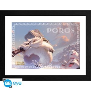 League Of Legends: "Poro" Framed Print (30x40cm)