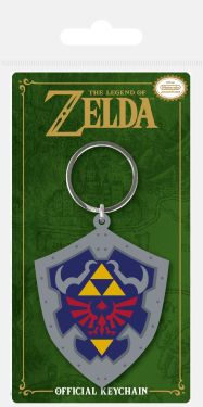 Legend of Zelda: Hylian Shield Rubber Keychain (6cm) Preorder