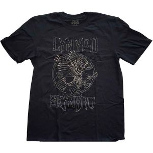 Lynyrd Skynyrd: 73 Eagle Guitar - Black T-Shirt