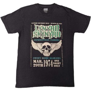 Lynyrd Skynyrd: Winged Skull - Black T-Shirt