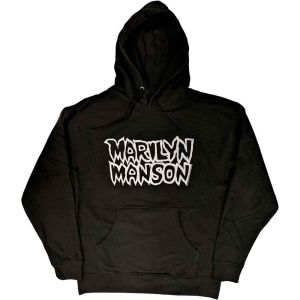 Marilyn Manson: Classic Logo - Black Pullover Hoodie